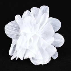 Spinka kokówka kwiatek biały